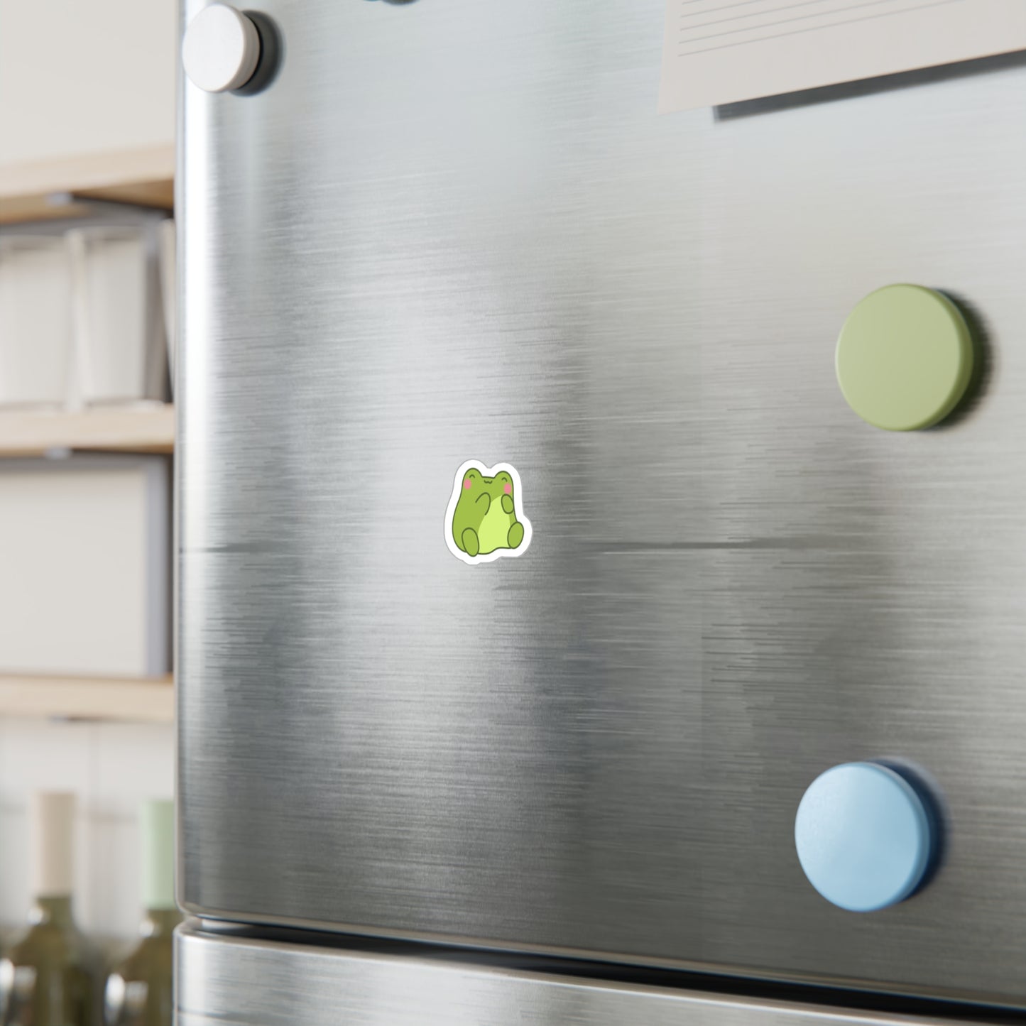 Cute Frog Kiss-Cut Vinyl Decals, Animal Stickers for Home Decor, Children’s Room Decor, Eco-Friendly Gifts, Birthday Party Favors