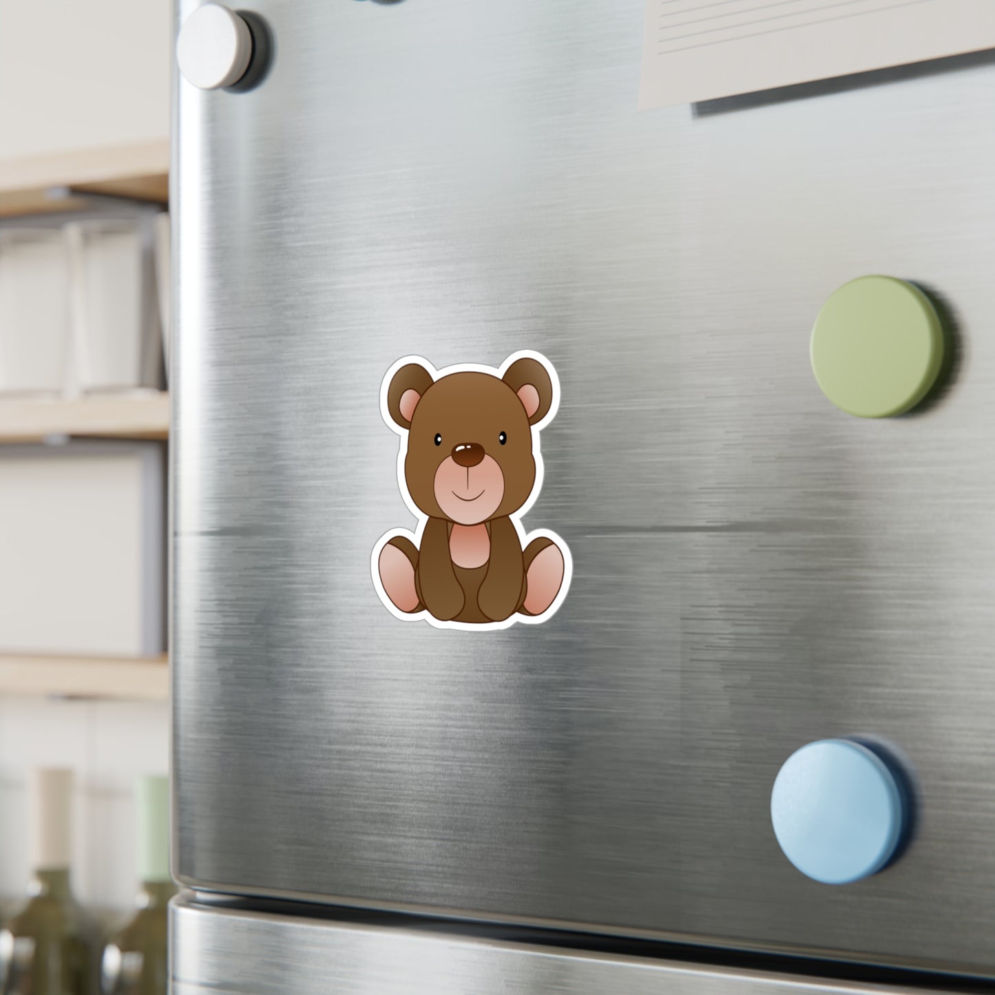 Adorable Bear Kiss-Cut Vinyl Decals, Cute Stickers for Kids, Baby Room Decor, Laptop Stickers, Nursery Decor