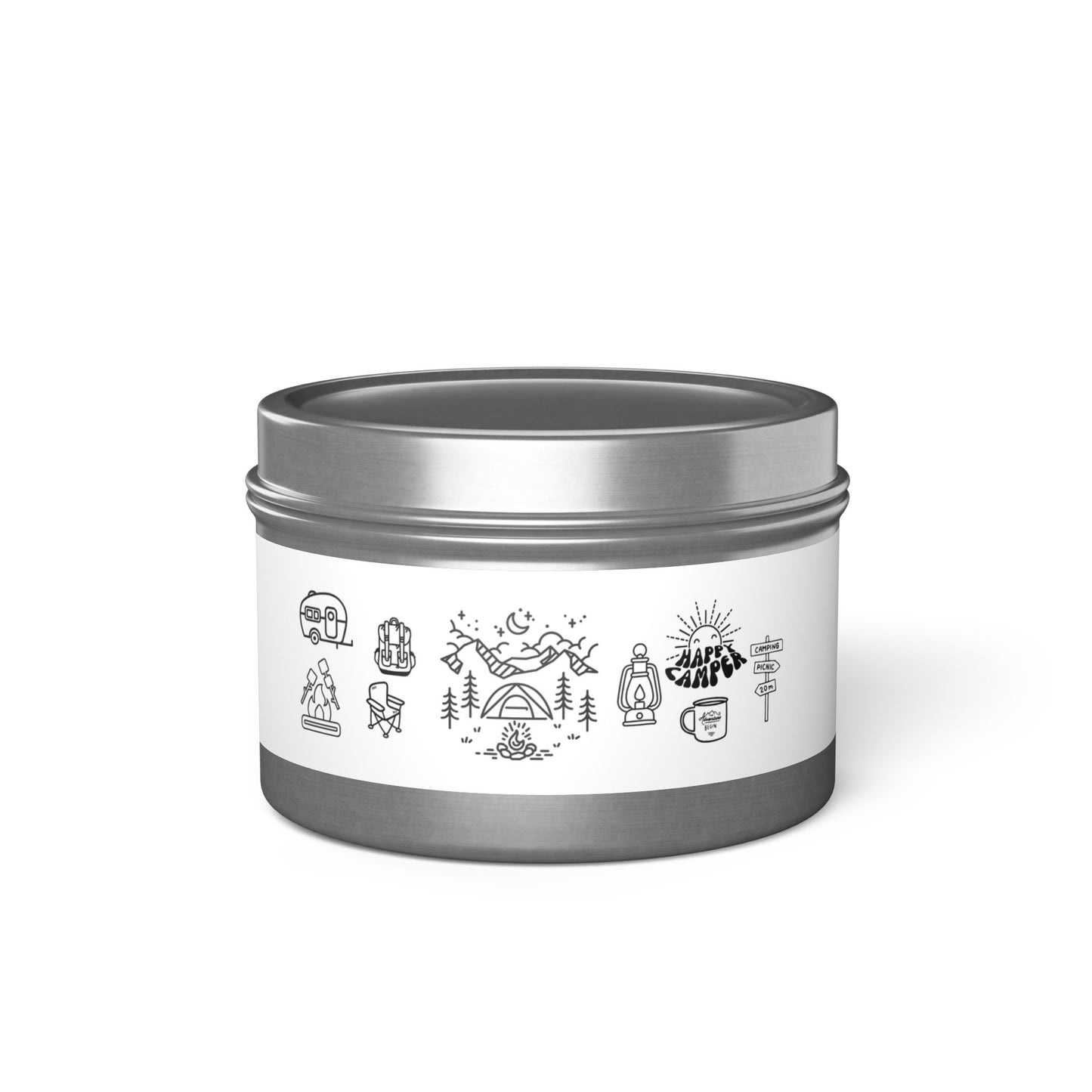 Cozy Camping Tin Candles | Adventure Decor, Gift for Outdoors Lovers, Relaxation, Home Fragrance, Travel Essentials