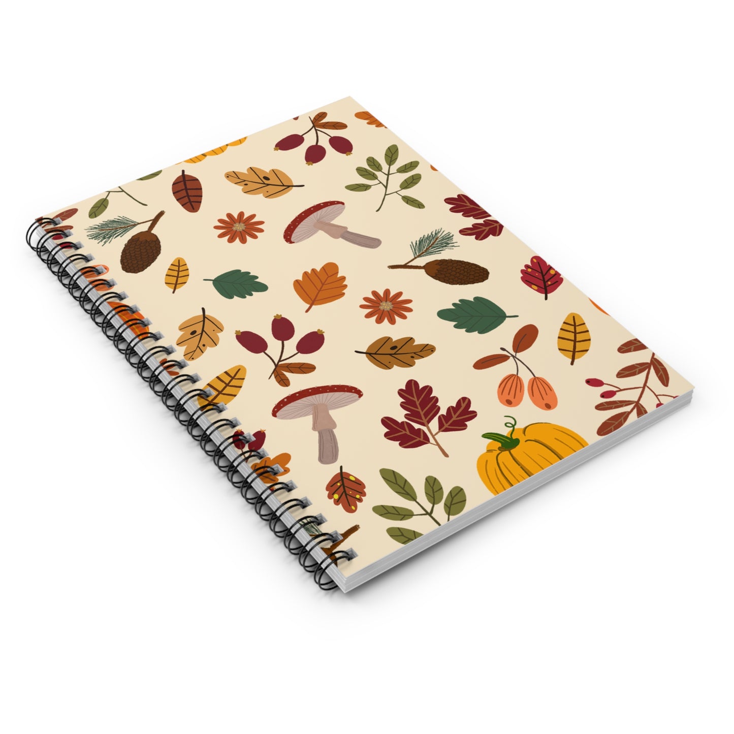 Autumn Vibes Spiral Notebook - Perfect for Journaling, School, Note-Taking, Fall Decor, Seasonal Gifts, Nature Lovers