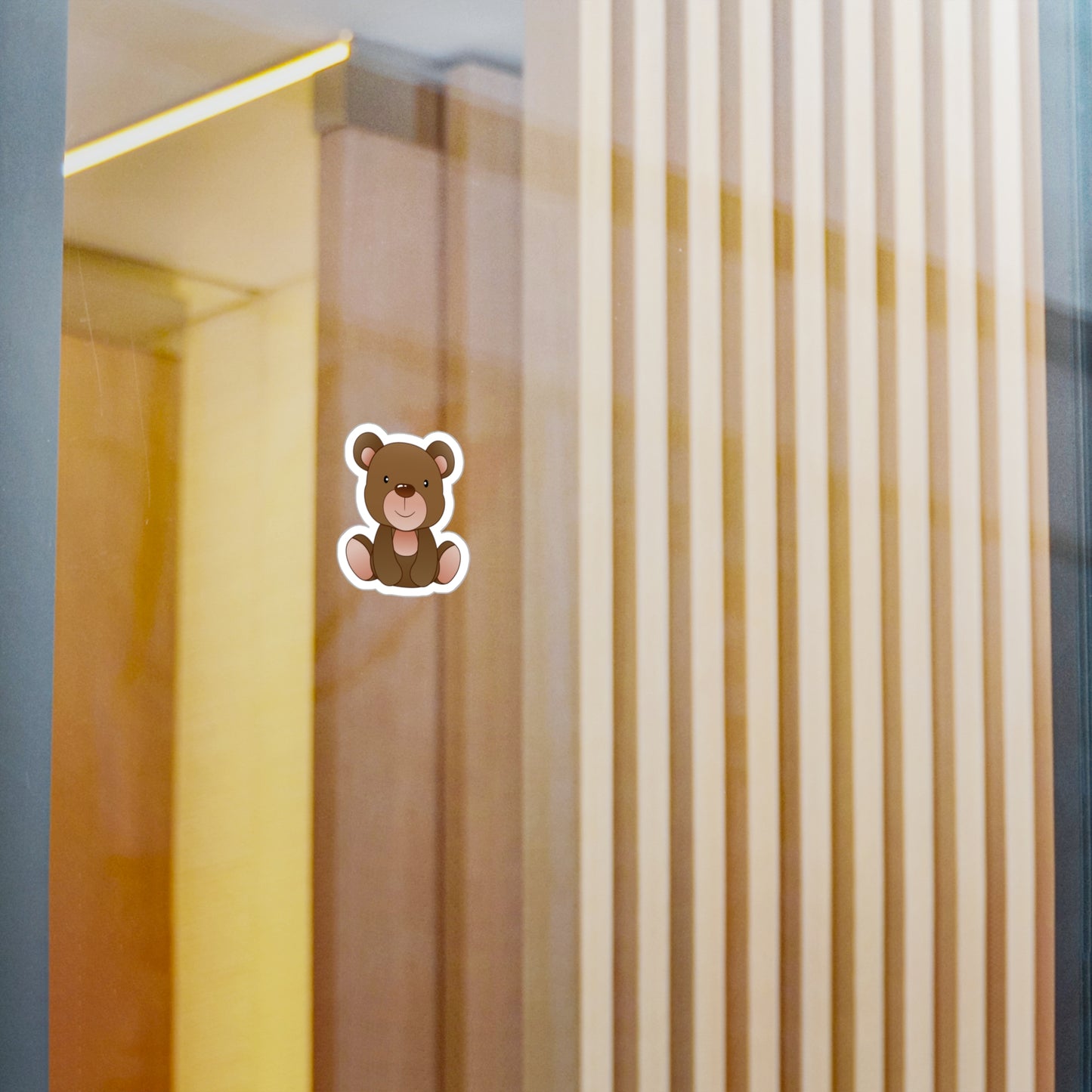 Adorable Bear Kiss-Cut Vinyl Decals, Cute Stickers for Kids, Baby Room Decor, Laptop Stickers, Nursery Decor