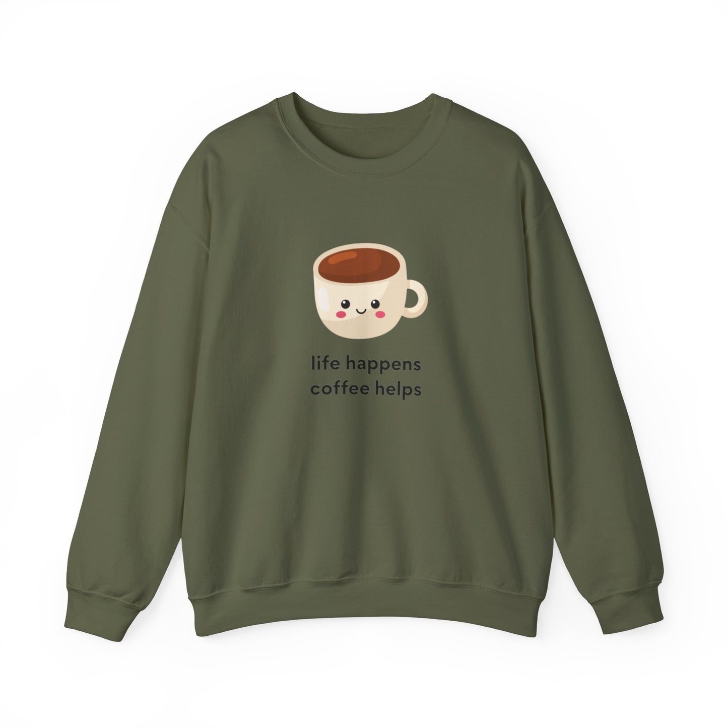 Cozy Coffee Quote Sweatshirt