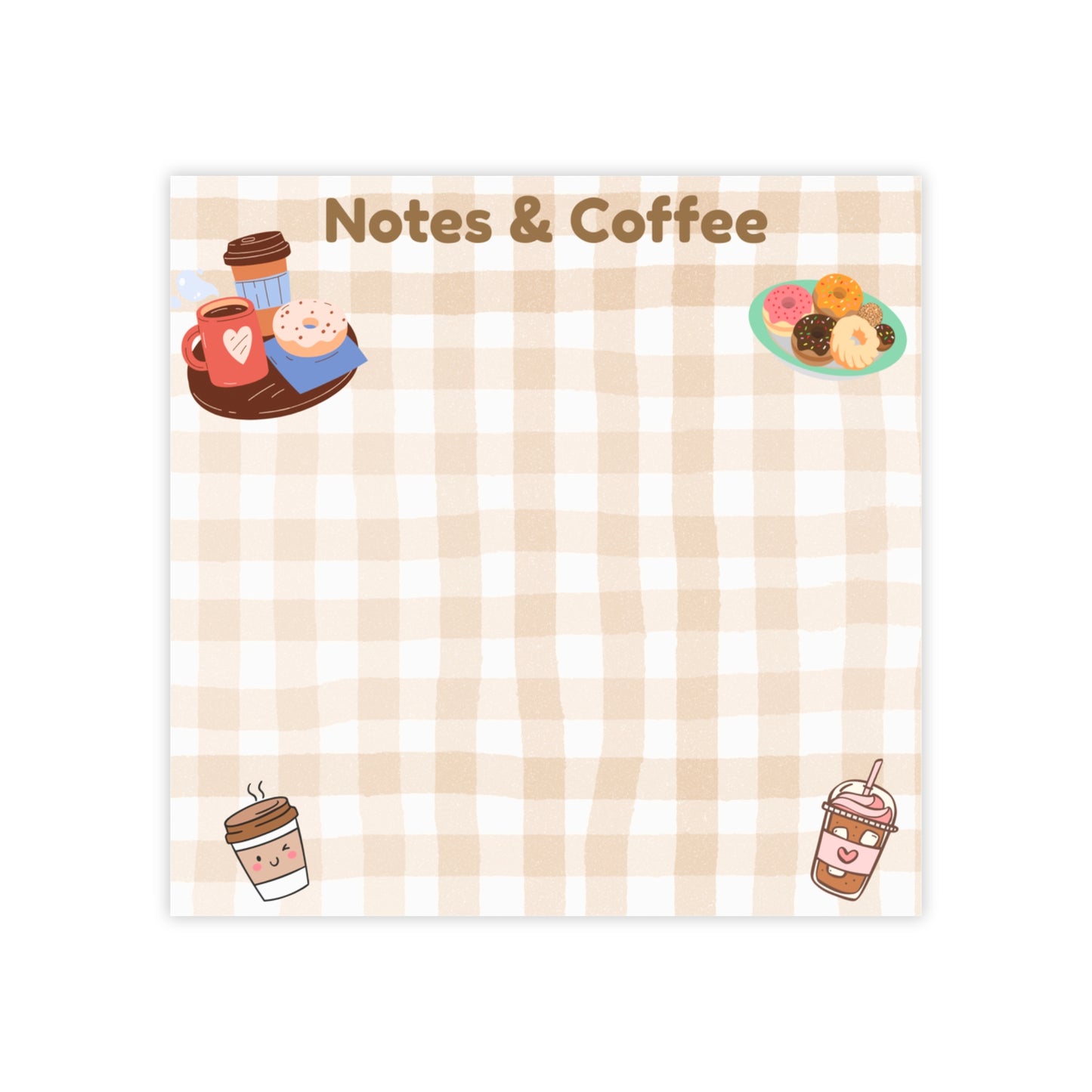 Cozy Coffee Note Pads for Daily Reminders, Cute Stationery, Gift for Coffee Lovers, Cozy Home Office Decor, Teacher Essentials