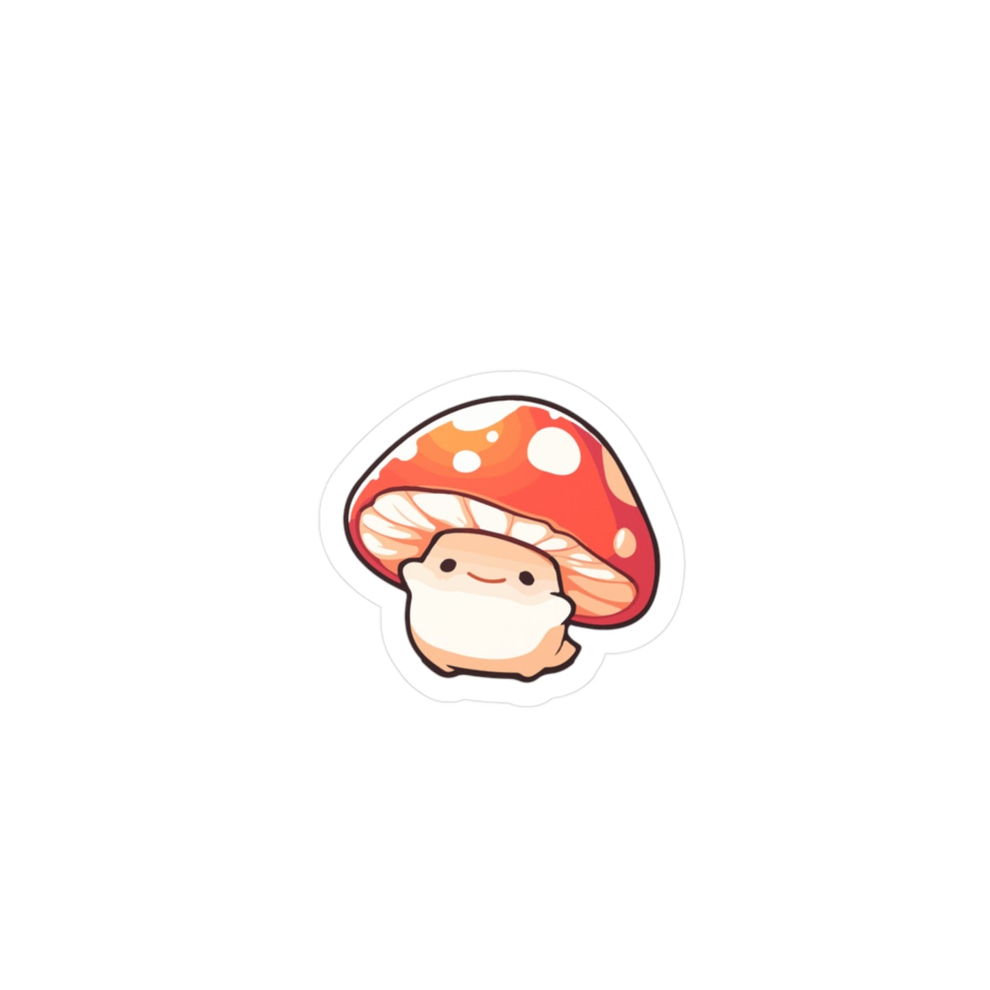 Cute Mushroom Kiss-Cut Vinyl Decals, Whimsical Stickers for Laptops, Scrapbooking, Home Decor, Gifts, Cute Aesthetic