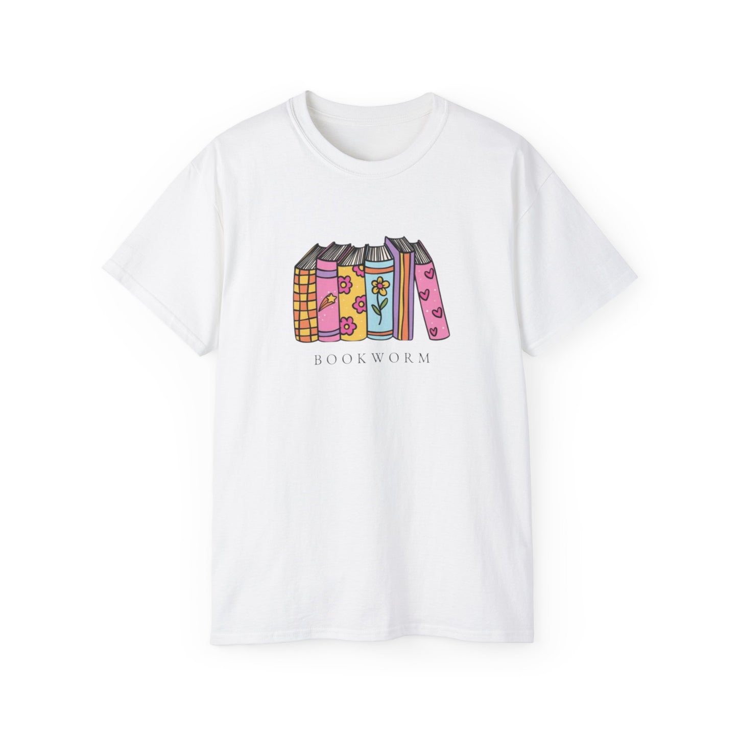 Bookworm Unisex Ultra Cotton Tee, Gift for Readers, Literary T-Shirt, Book Lover Apparel, Cozy Casual Wear, Reading Gift Idea