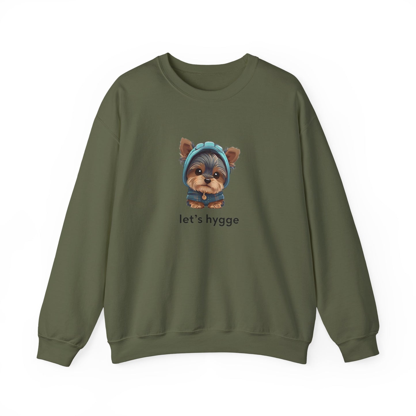 Cozy Dog Sweatshirt Let's Hygge!