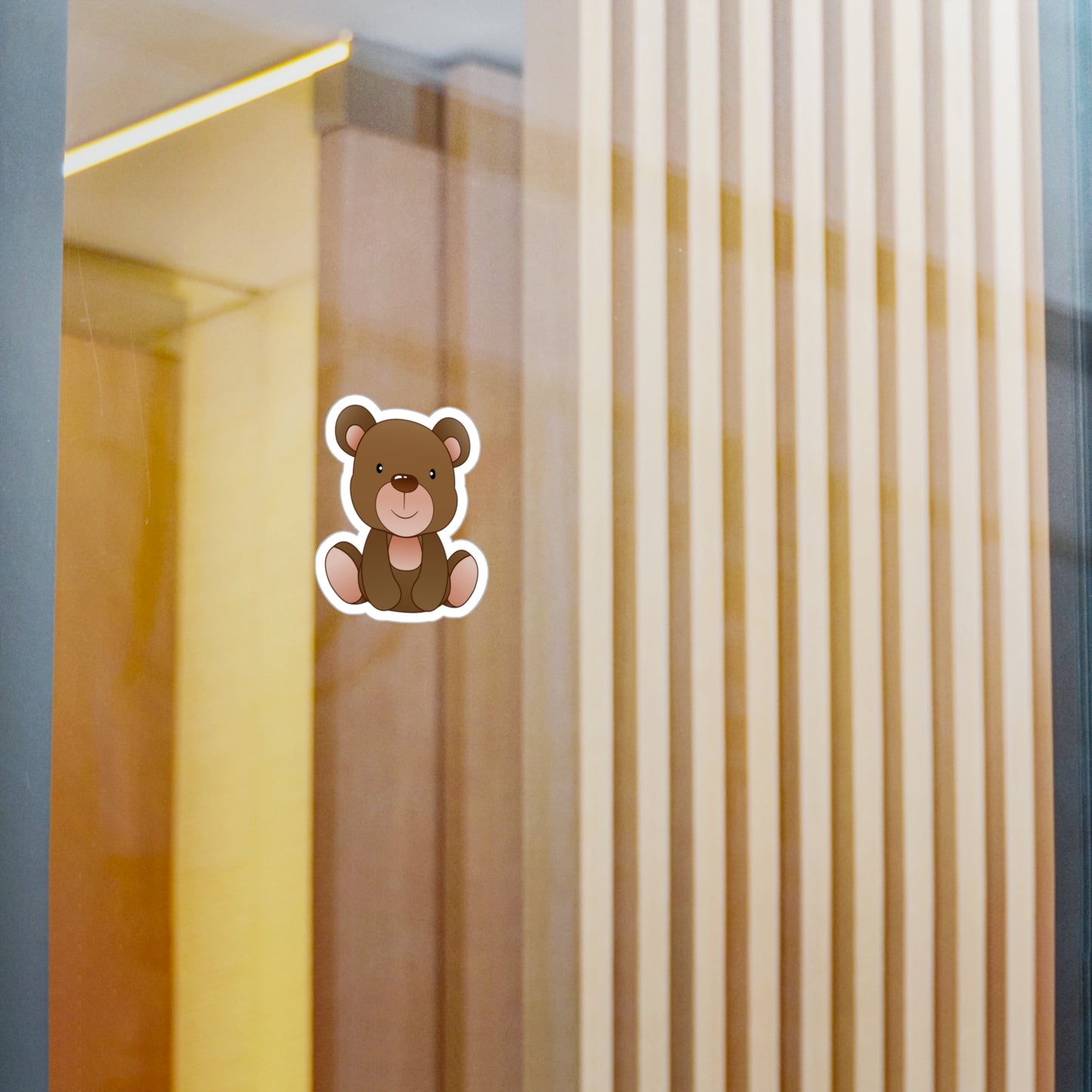 Adorable Bear Kiss-Cut Vinyl Decals, Cute Stickers for Kids, Baby Room Decor, Laptop Stickers, Nursery Decor