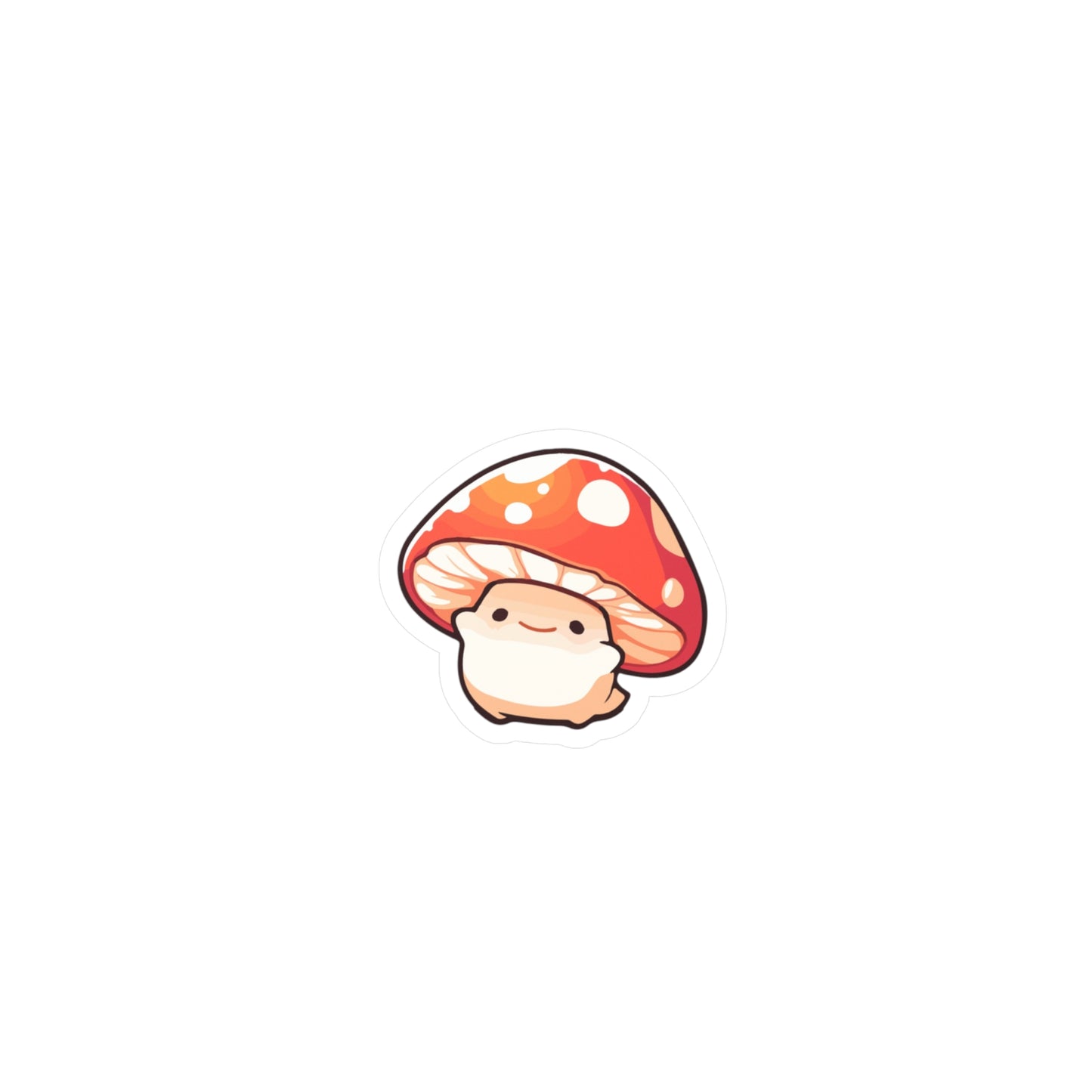 Cute Mushroom Kiss-Cut Vinyl Decals, Whimsical Stickers for Laptops, Scrapbooking, Home Decor, Gifts, Cute Aesthetic