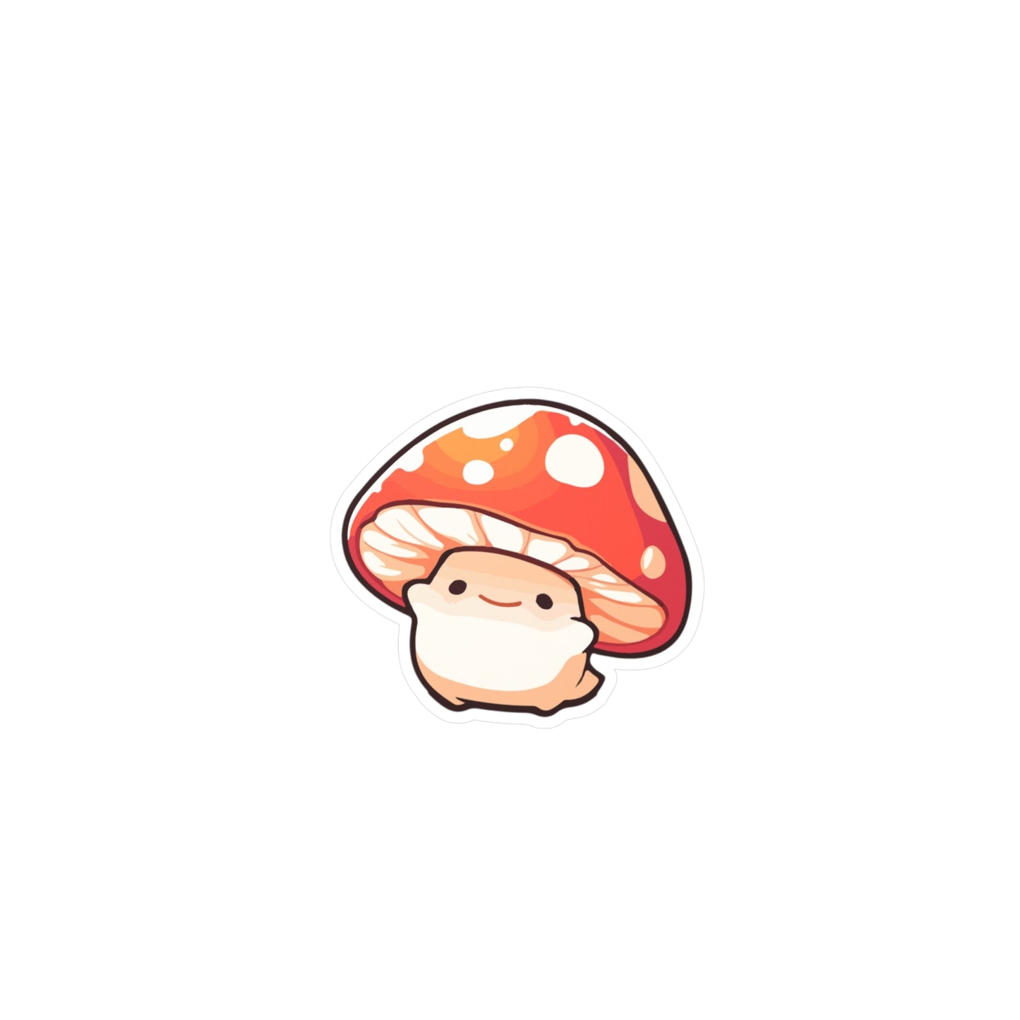 Cute Mushroom Kiss-Cut Vinyl Decals, Whimsical Stickers for Laptops, Scrapbooking, Home Decor, Gifts, Cute Aesthetic