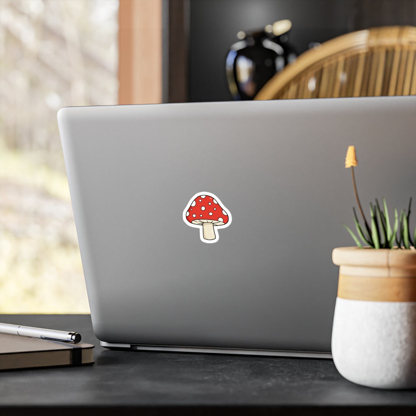 Whimsical Mushroom Kiss-Cut Vinyl Decals - Cute Stickers for Laptops, Water Bottles, Scrapbooking, Home Decor, Gifts