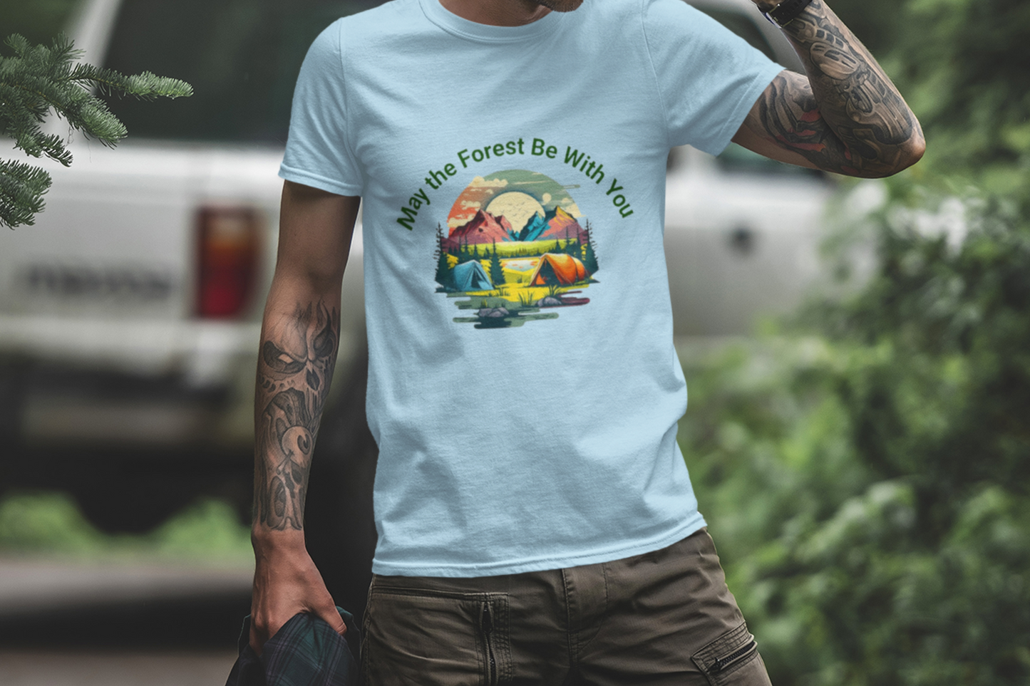 Forest Vibes T-Shirt, Nature Lover Tee, Camping Gift, Eco-Friendly Shirt, Adventure Outfit, Outdoor Enthusiast Apparel