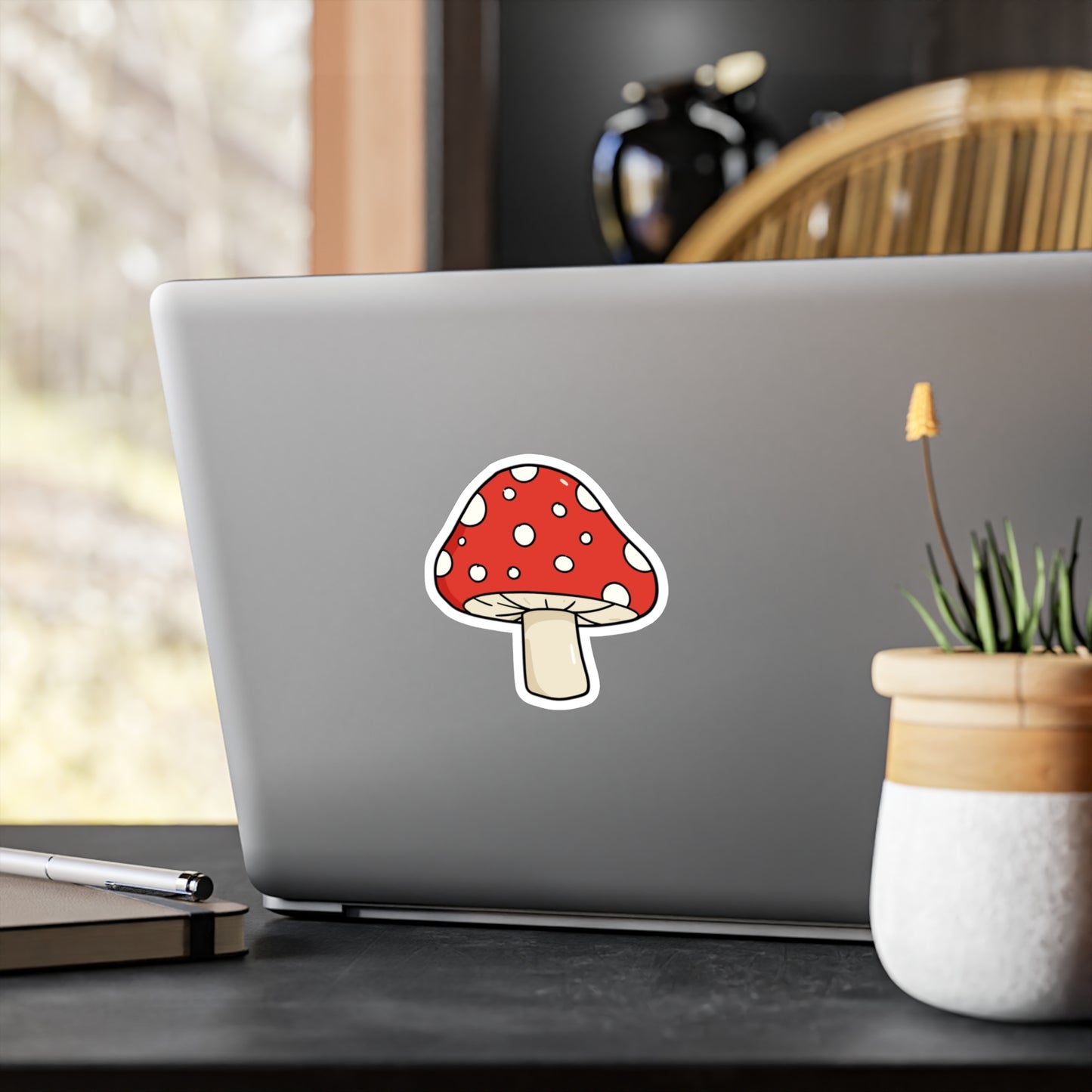 Whimsical Mushroom Kiss-Cut Vinyl Decals - Cute Stickers for Laptops, Water Bottles, Scrapbooking, Home Decor, Gifts
