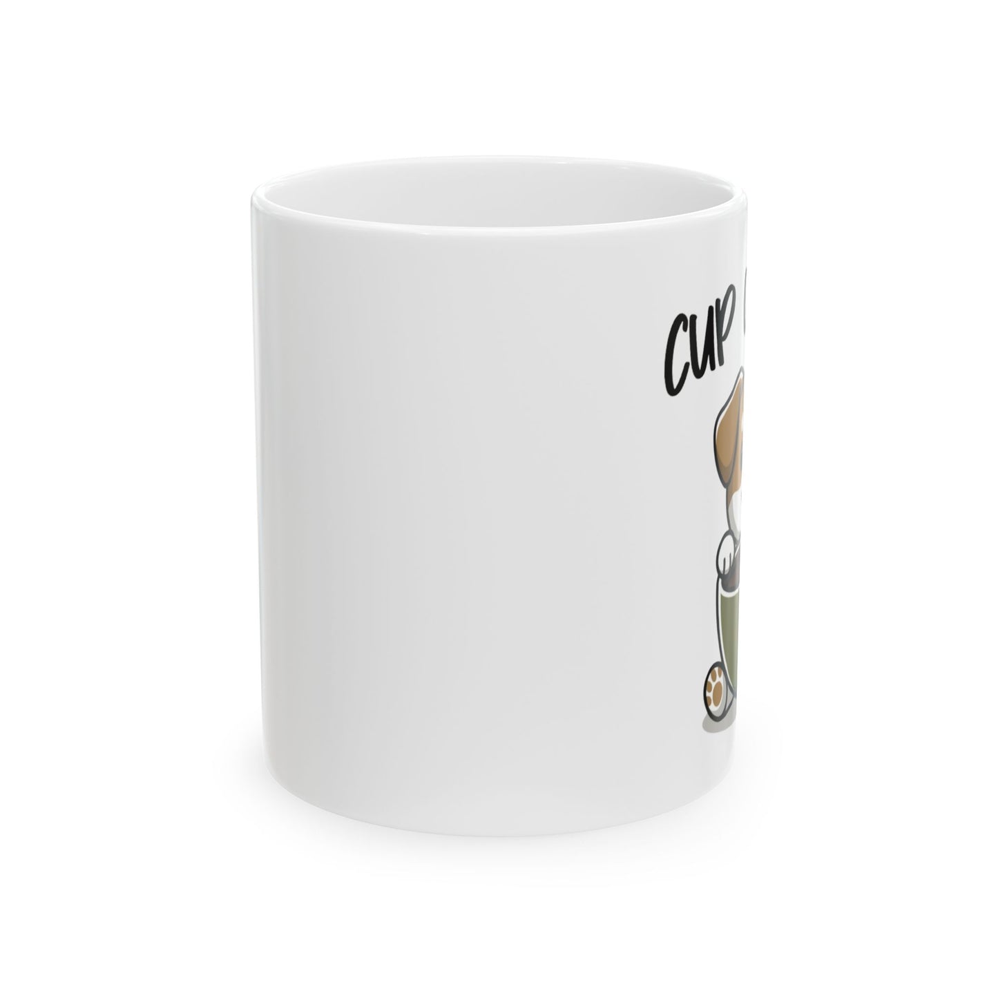 Cup of Cozy Ceramic Coffee Mug, Gift For Coffee and Pet Lovers