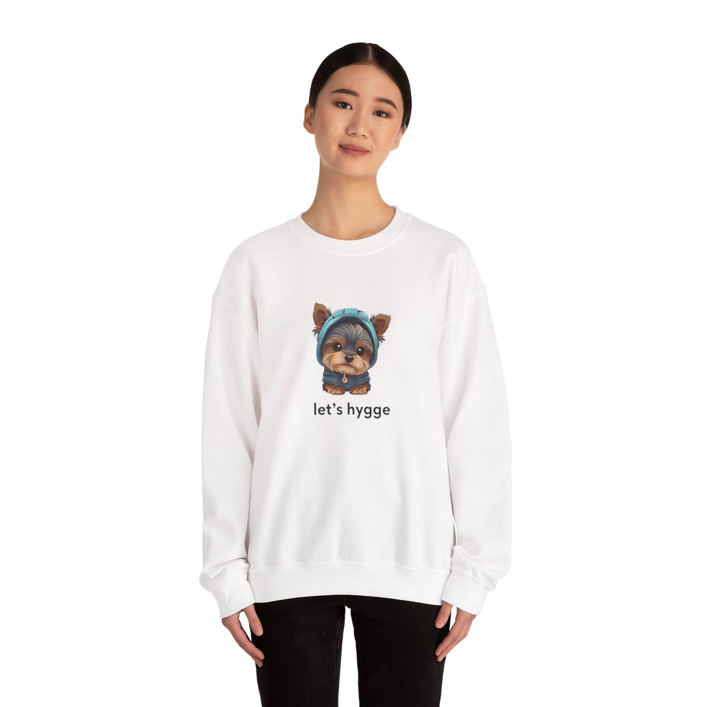 Cozy Dog Sweatshirt Let's Hygge!