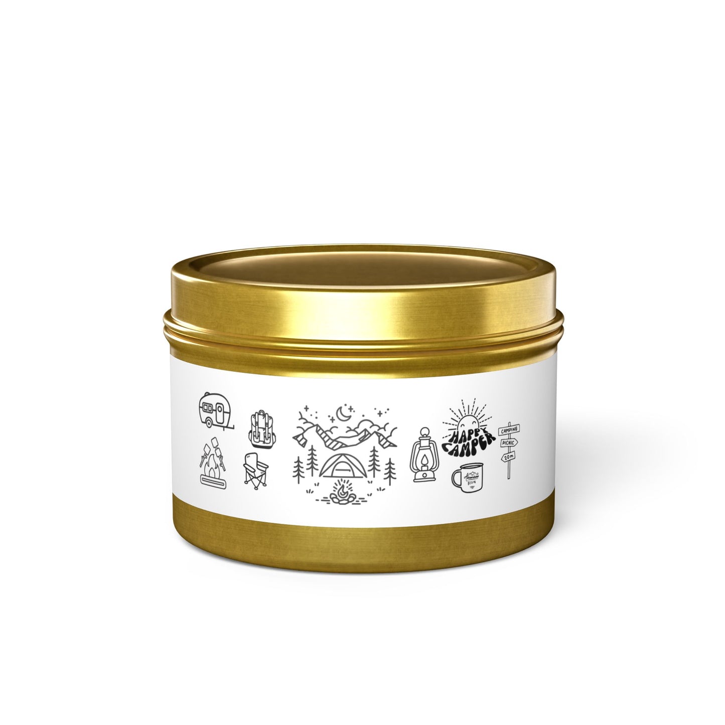 Cozy Camping Tin Candles | Adventure Decor, Gift for Outdoors Lovers, Relaxation, Home Fragrance, Travel Essentials