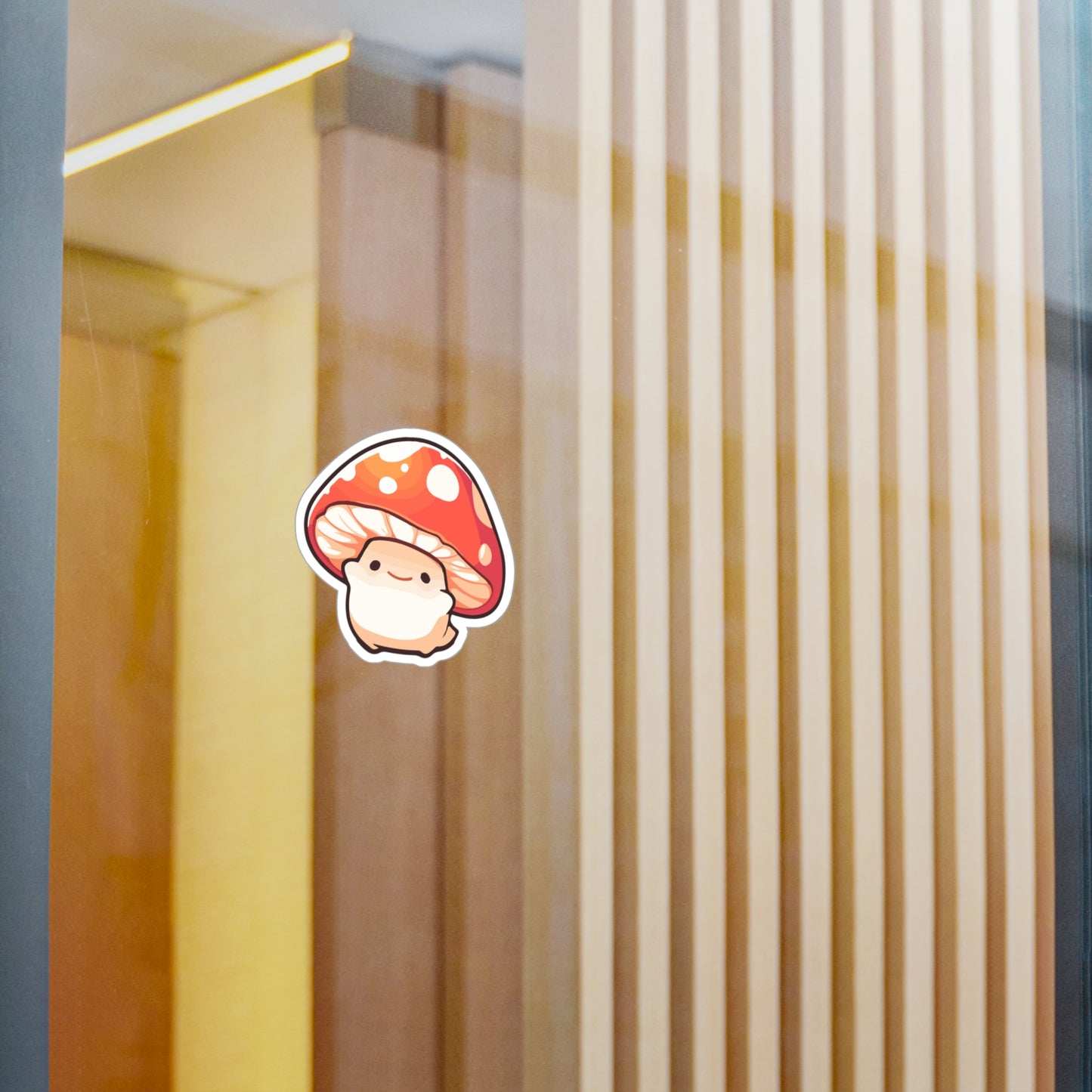 Cute Mushroom Kiss-Cut Vinyl Decals, Whimsical Stickers for Laptops, Scrapbooking, Home Decor, Gifts, Cute Aesthetic
