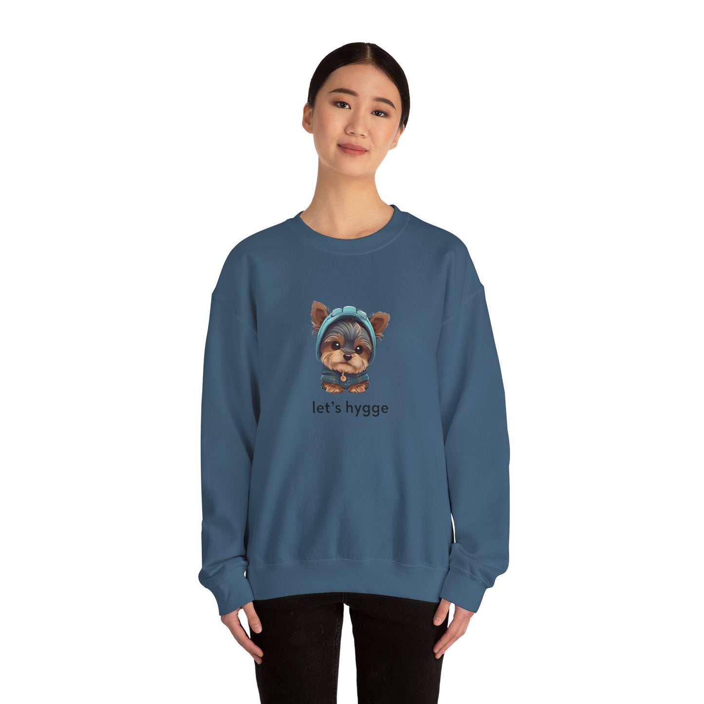 Cozy Dog Sweatshirt Let's Hygge!