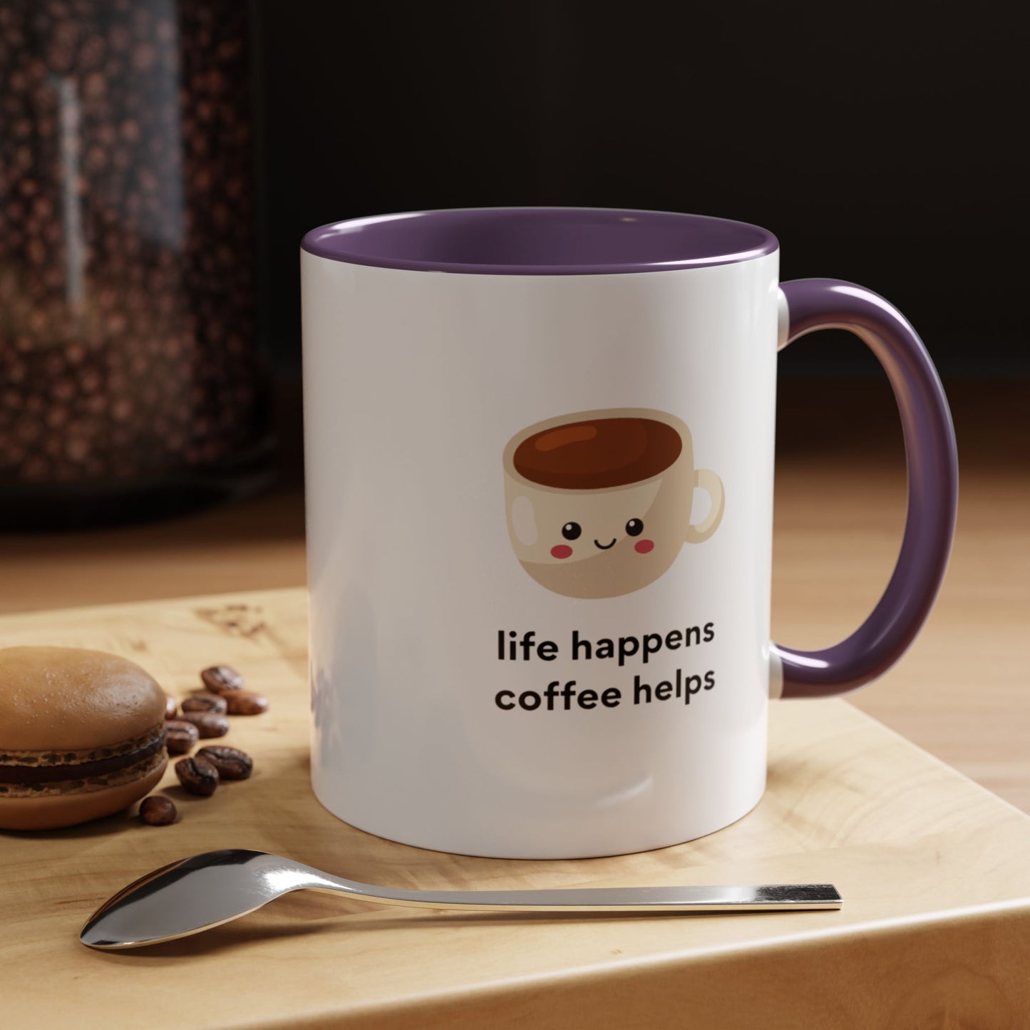 Life Happens Coffee Helps Mug
