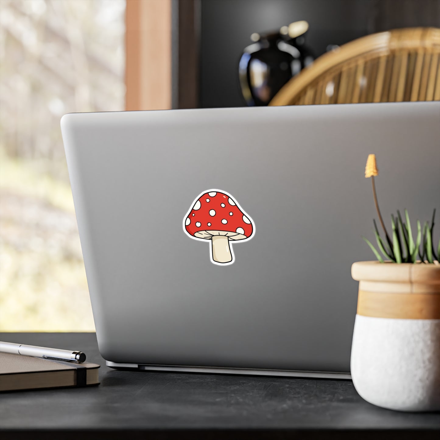 Whimsical Mushroom Kiss-Cut Vinyl Decals - Cute Stickers for Laptops, Water Bottles, Scrapbooking, Home Decor, Gifts