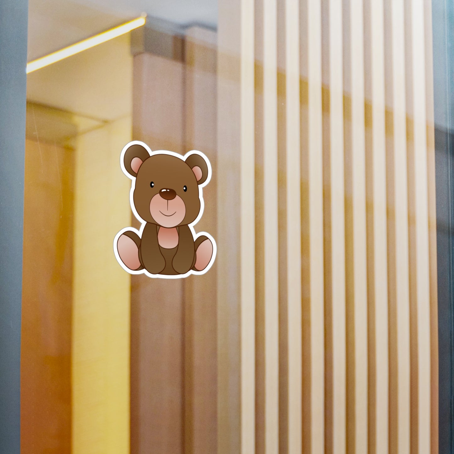 Adorable Bear Kiss-Cut Vinyl Decals, Cute Stickers for Kids, Baby Room Decor, Laptop Stickers, Nursery Decor