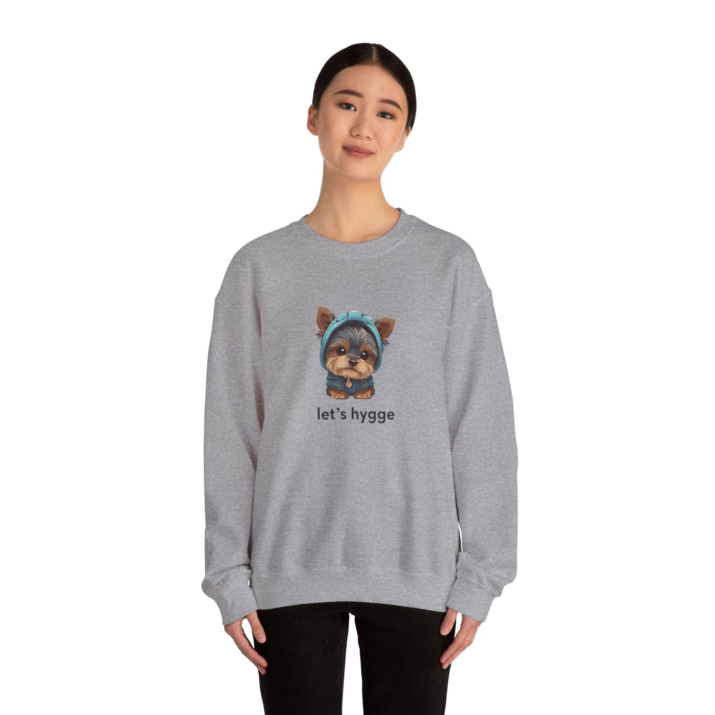 Cozy Dog Sweatshirt Let's Hygge!