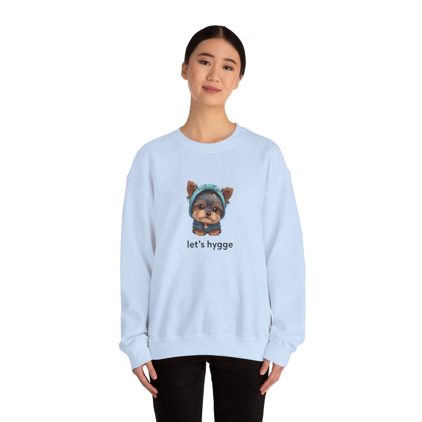 Cozy Dog Sweatshirt Let's Hygge!