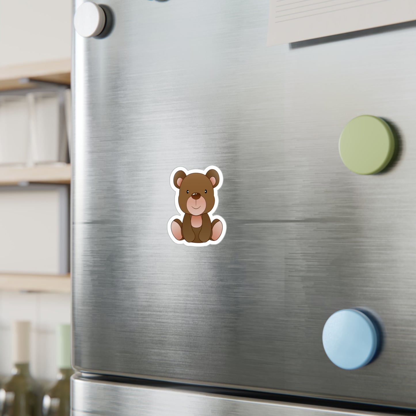 Adorable Bear Kiss-Cut Vinyl Decals, Cute Stickers for Kids, Baby Room Decor, Laptop Stickers, Nursery Decor