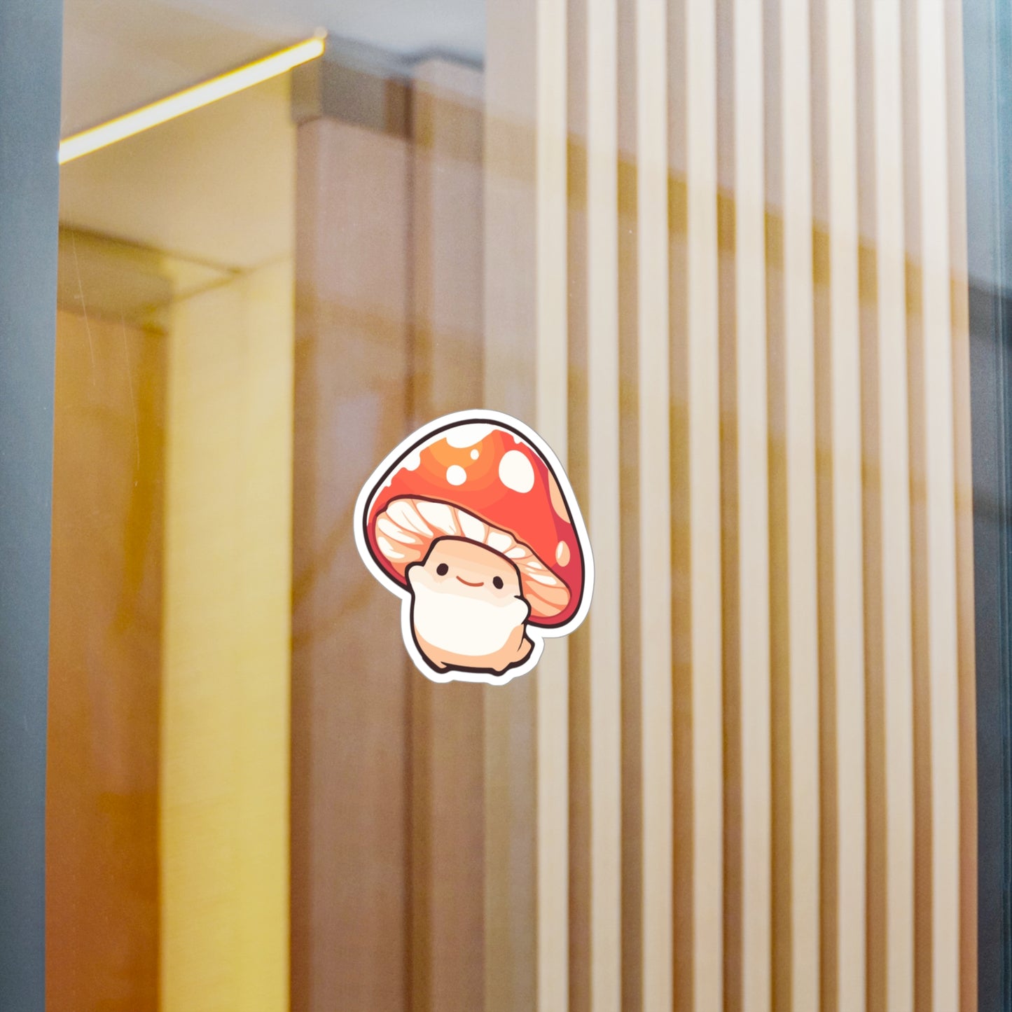 Cute Mushroom Kiss-Cut Vinyl Decals, Whimsical Stickers for Laptops, Scrapbooking, Home Decor, Gifts, Cute Aesthetic