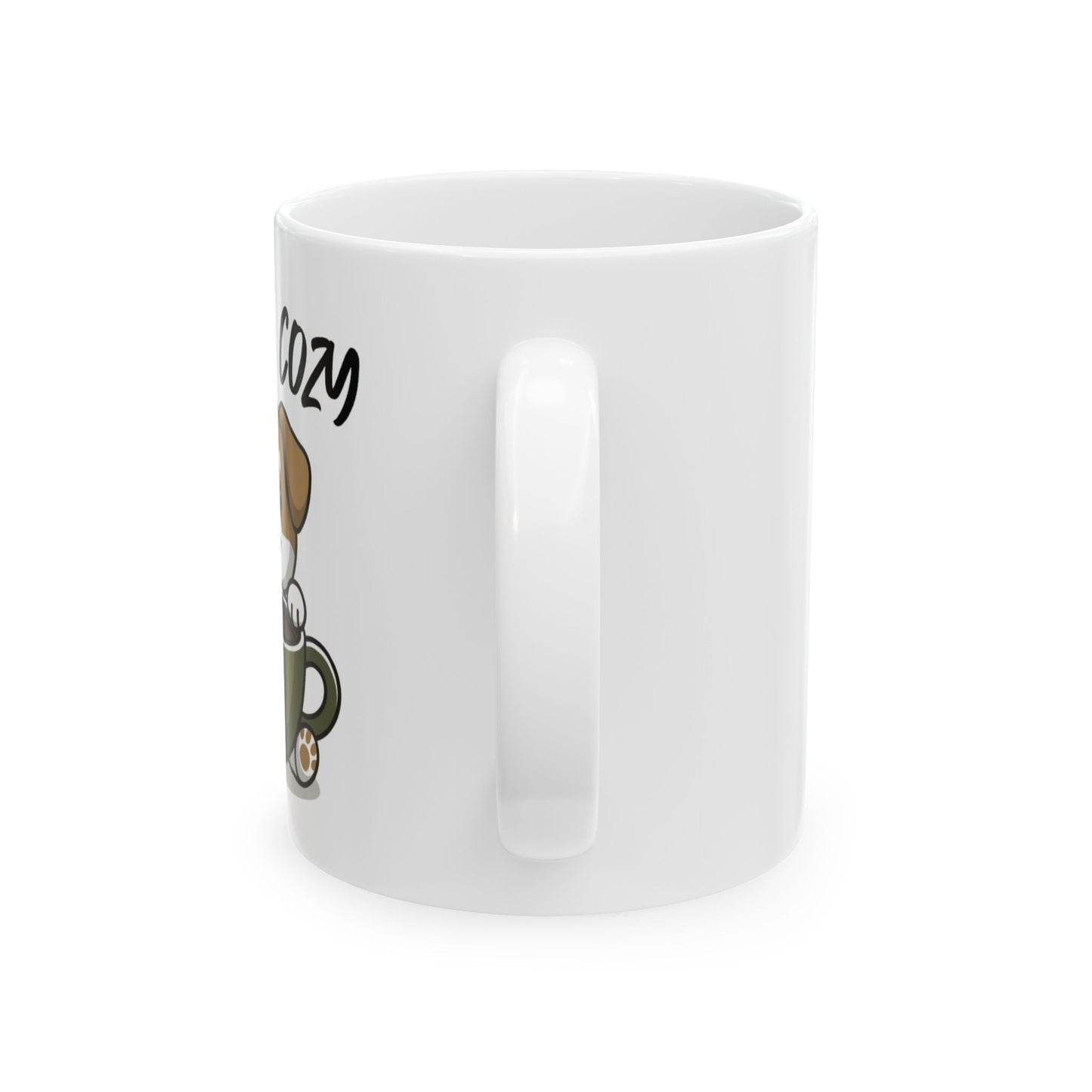 Cup of Cozy Ceramic Coffee Mug, Gift For Coffee and Pet Lovers