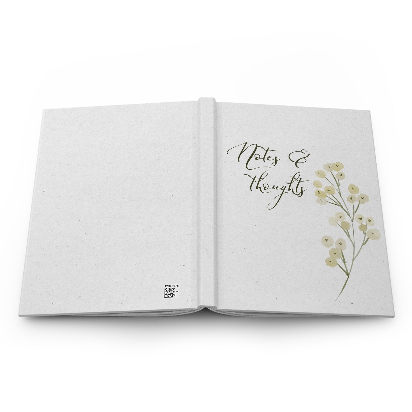 Floral Hardcover Journal - Notes & Thoughts - Perfect for Writing and Inspiration