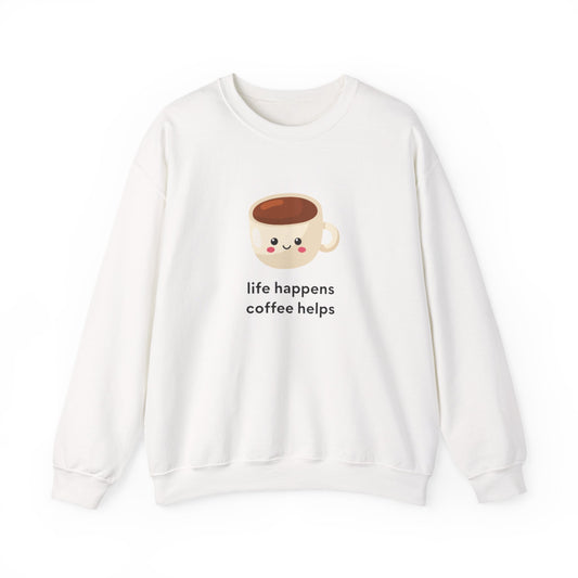 Cozy Coffee Quote Sweatshirt