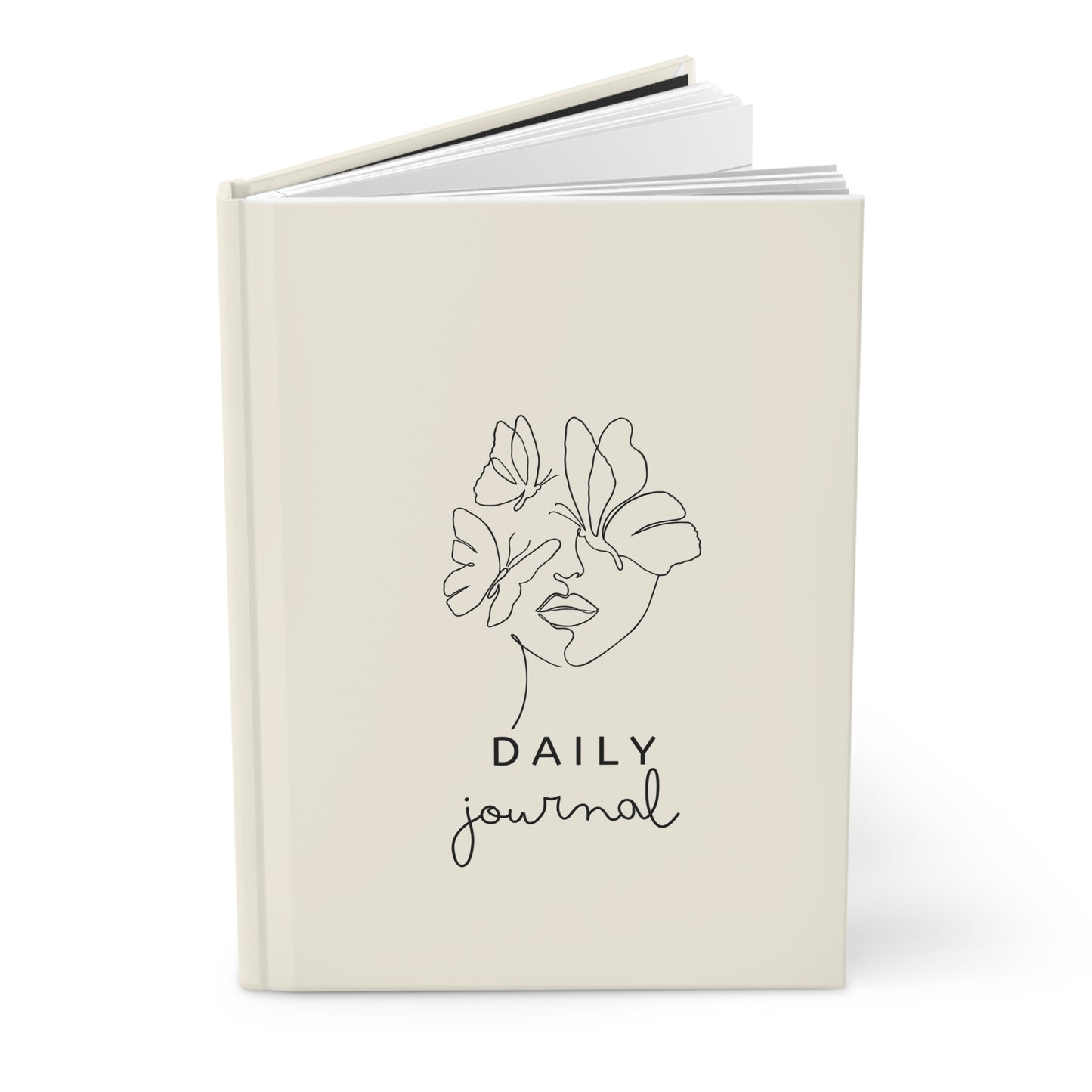 Floral Minimalist Daily Journal Hardcover Journal Inspirational Notebook