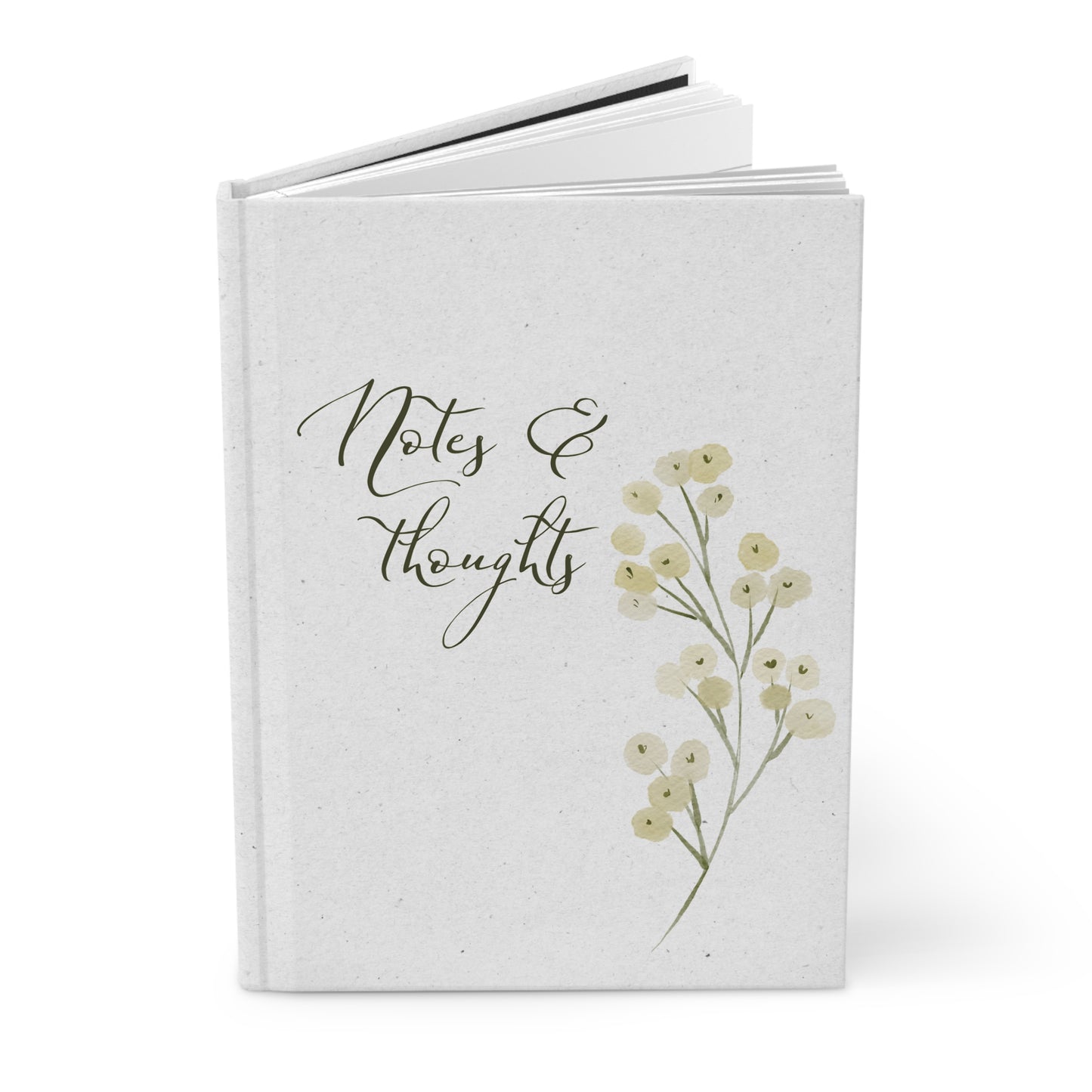 Floral Hardcover Journal - Notes & Thoughts - Perfect for Writing and Inspiration
