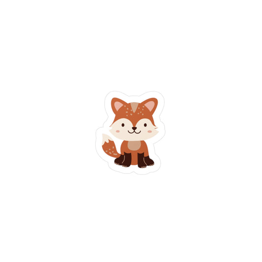 Adorable Fox Kiss-Cut Vinyl Decals, Cute Animal Stickers for Kids, Stylish Laptop Decor, Fun Wall Art, Ideal for Gift Ideas