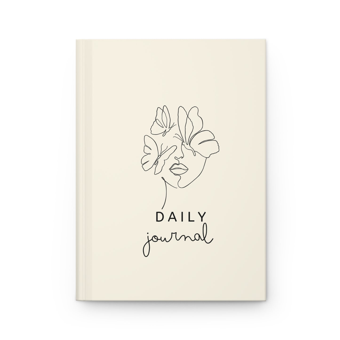 Floral Minimalist Daily Journal Hardcover Journal Inspirational Notebook