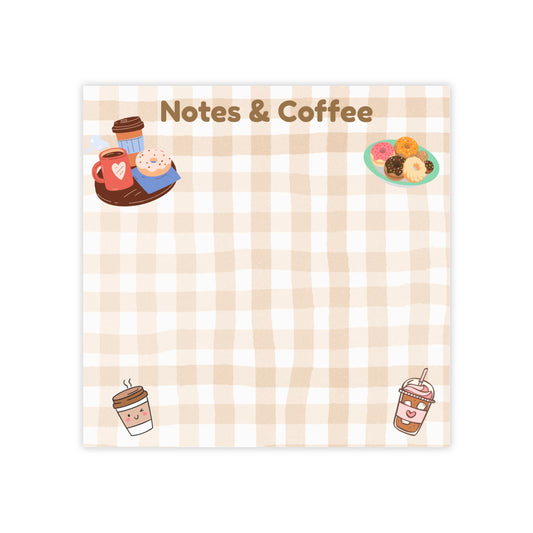 Cozy Coffee Note Pads for Daily Reminders, Cute Stationery, Gift for Coffee Lovers, Cozy Home Office Decor, Teacher Essentials