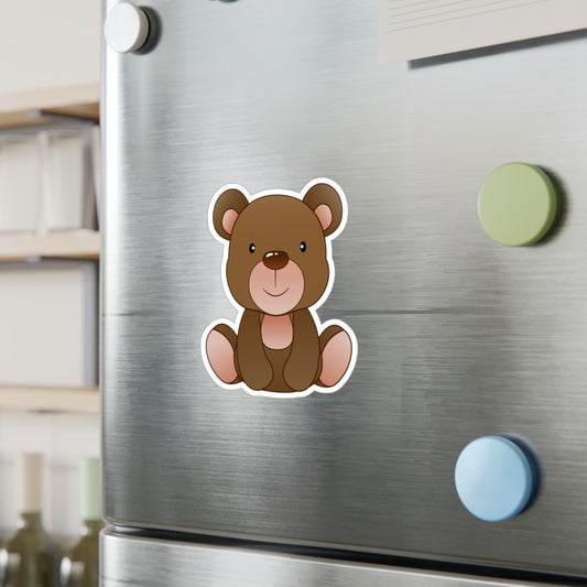 Adorable Bear Kiss-Cut Vinyl Decals, Cute Stickers for Kids, Baby Room Decor, Laptop Stickers, Nursery Decor