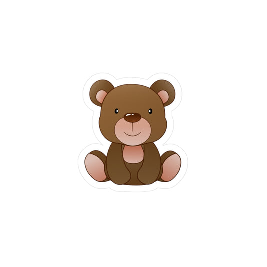 Adorable Bear Kiss-Cut Vinyl Decals, Cute Stickers for Kids, Baby Room Decor, Laptop Stickers, Nursery Decor