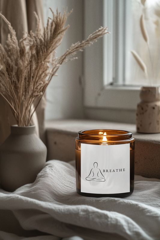 Relaxing Scented Soy Candle - Breathe, Aromatherapy Candle, Eco-Friendly Gift, Home Decor, Meditation Essential