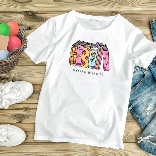Bookworm Unisex Ultra Cotton Tee, Gift for Readers, Literary T-Shirt, Book Lover Apparel, Cozy Casual Wear, Reading Gift Idea