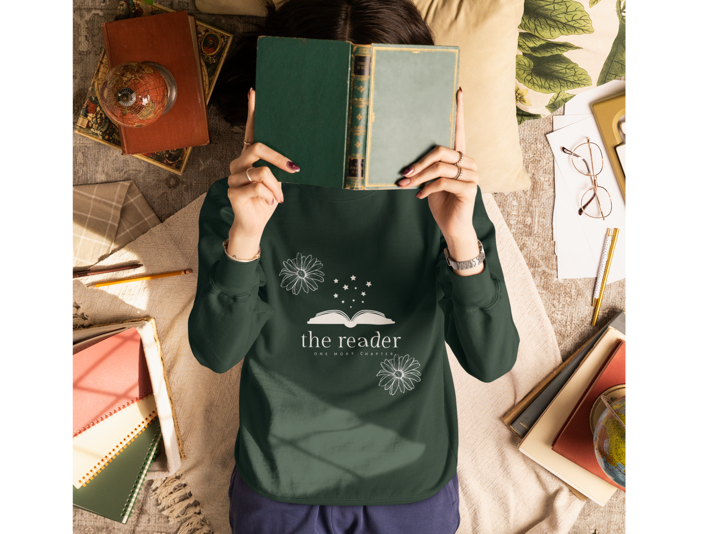 Cozy Reader Sweatshirt - Perfect Gift for Book Lovers, Literary Apparel, Comfortable Crewneck, Reading Gift, Unisex Fashion