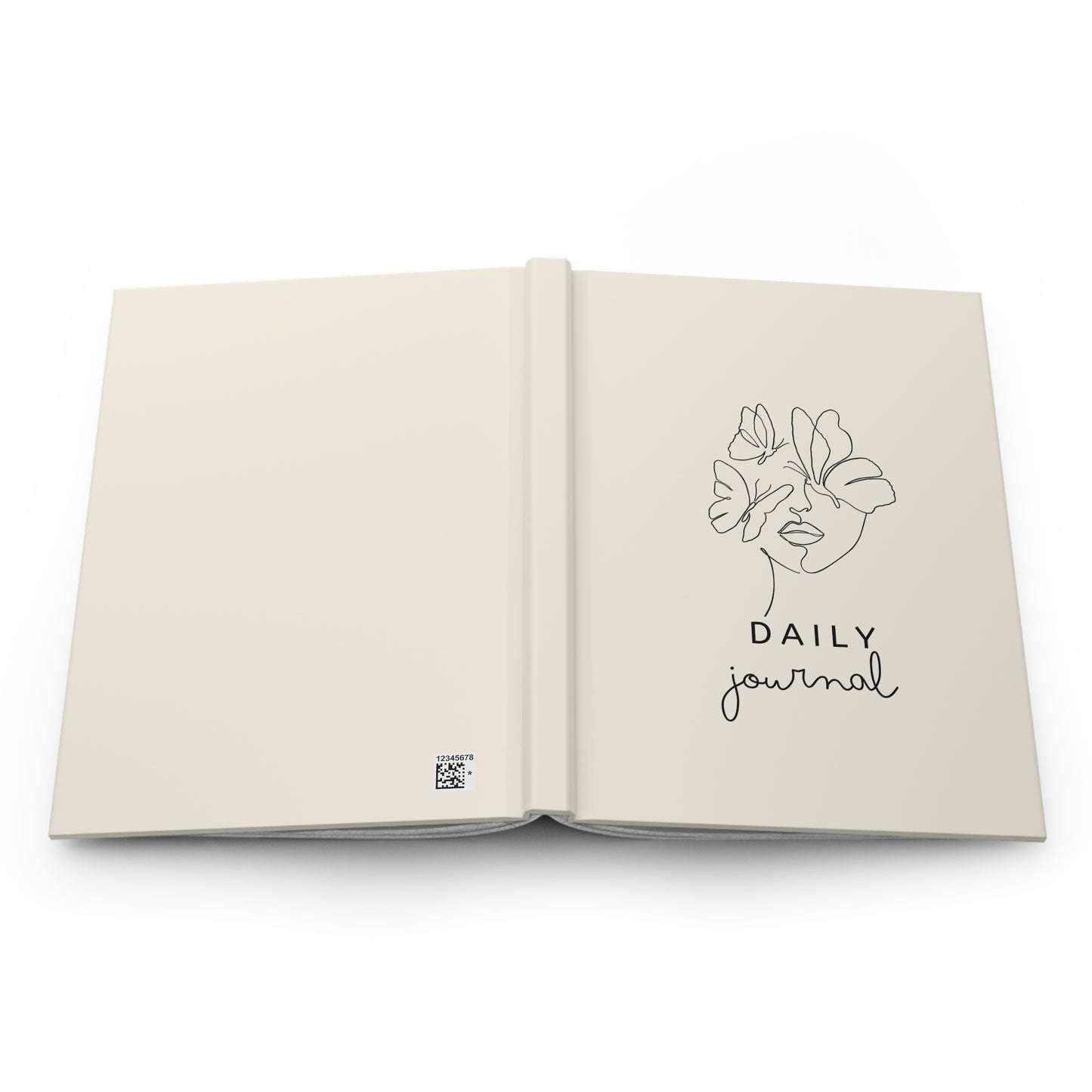Floral Minimalist Daily Journal Hardcover Journal Inspirational Notebook