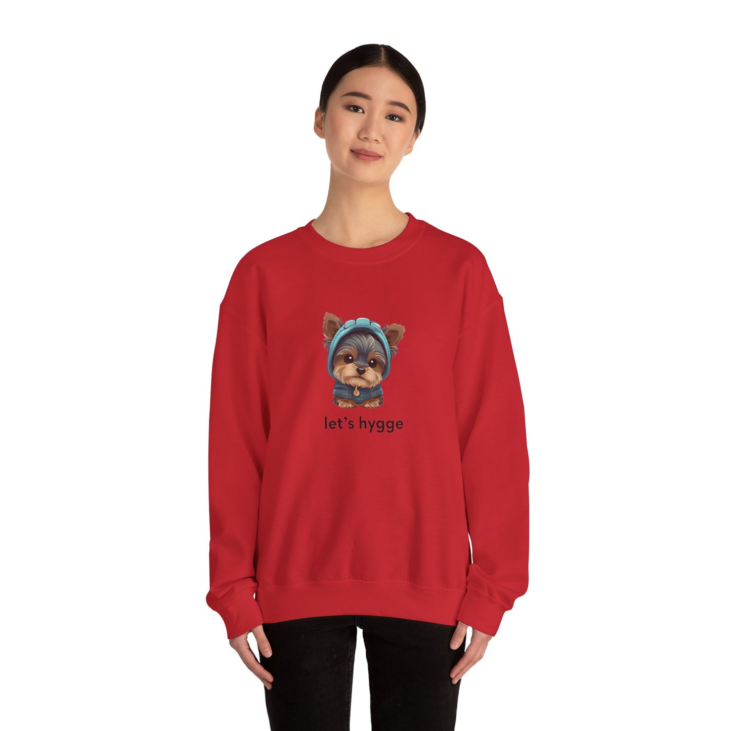Cozy Dog Sweatshirt Let's Hygge!
