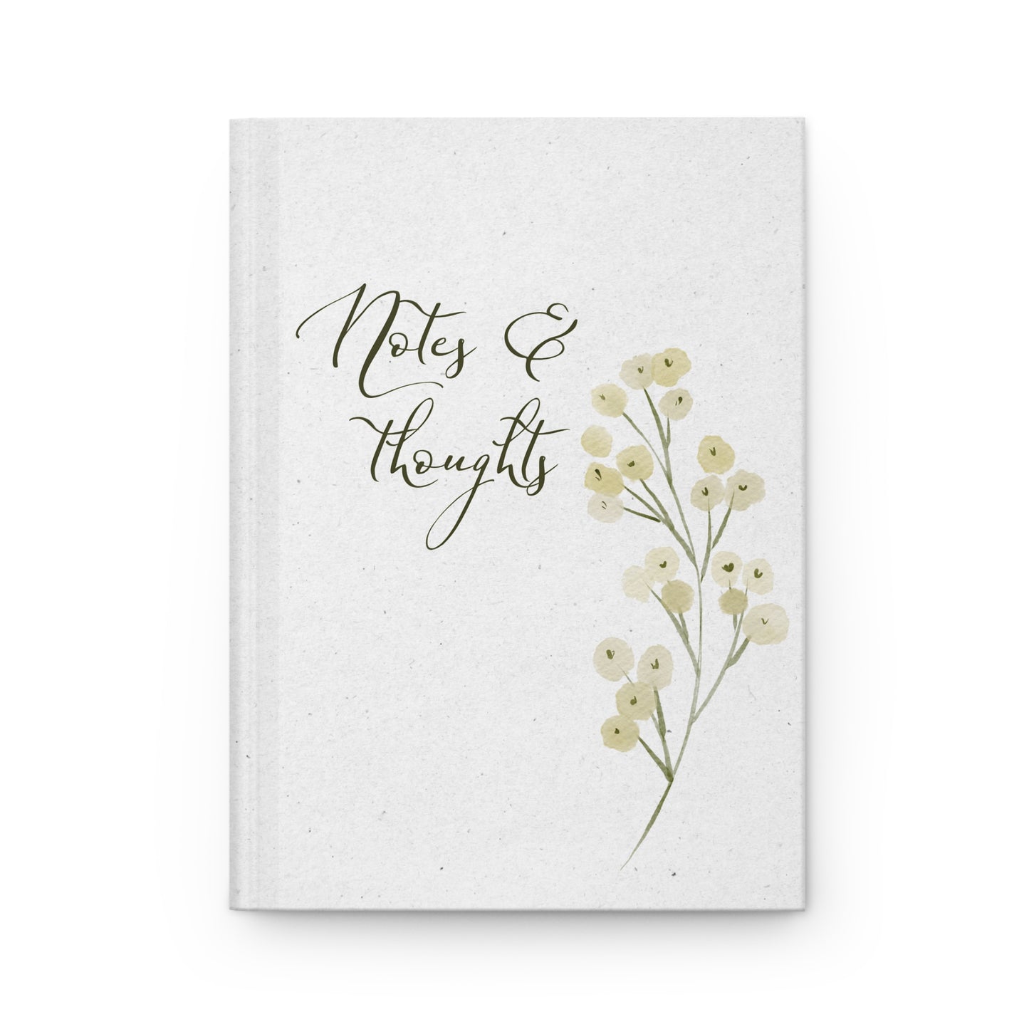 Floral Hardcover Journal - Notes & Thoughts - Perfect for Writing and Inspiration