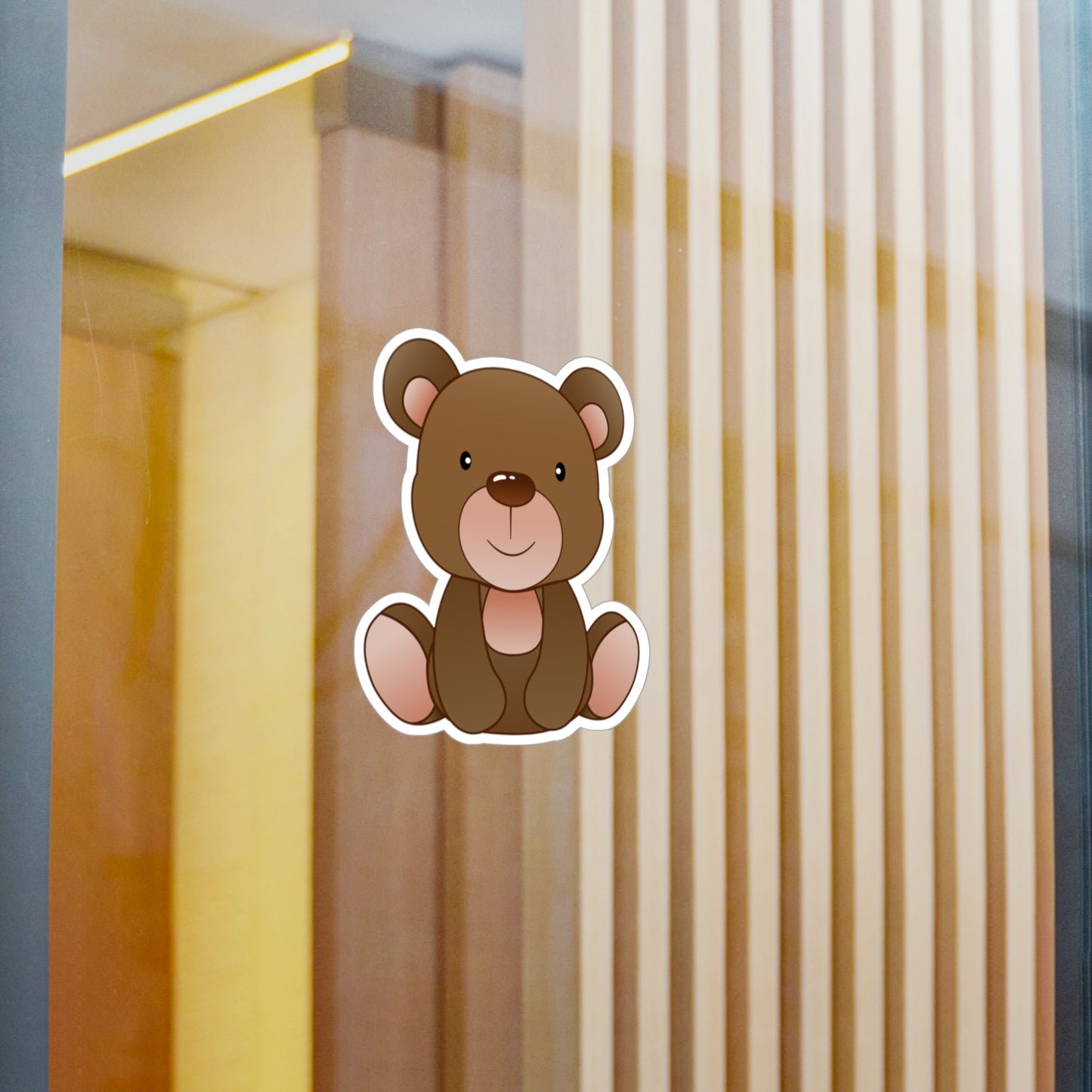 Adorable Bear Kiss-Cut Vinyl Decals, Cute Stickers for Kids, Baby Room Decor, Laptop Stickers, Nursery Decor