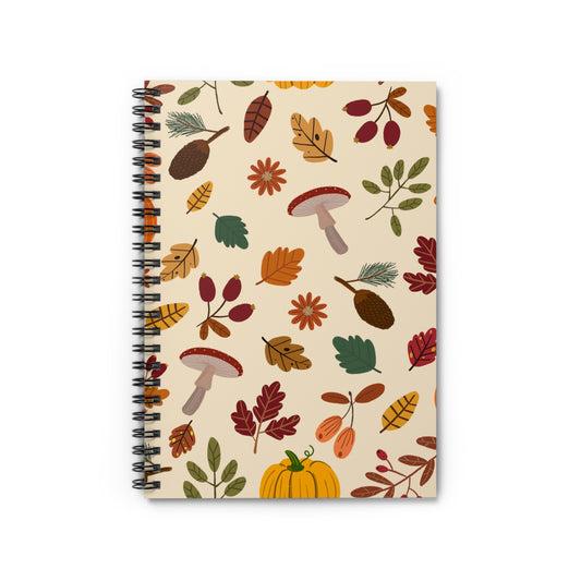 Autumn Vibes Spiral Notebook - Perfect for Journaling, School, Note-Taking, Fall Decor, Seasonal Gifts, Nature Lovers