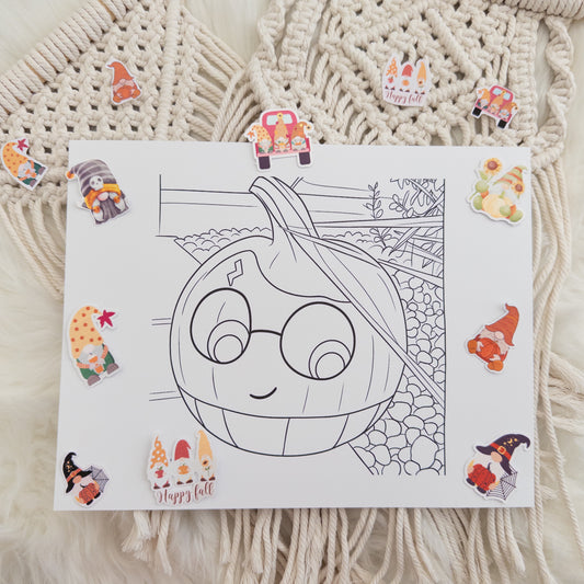 Pumpkin Coloring Book Pages